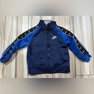 Nike Boys Baby Track Jacket Zip Up Navy Royal Blue White 18 Months
